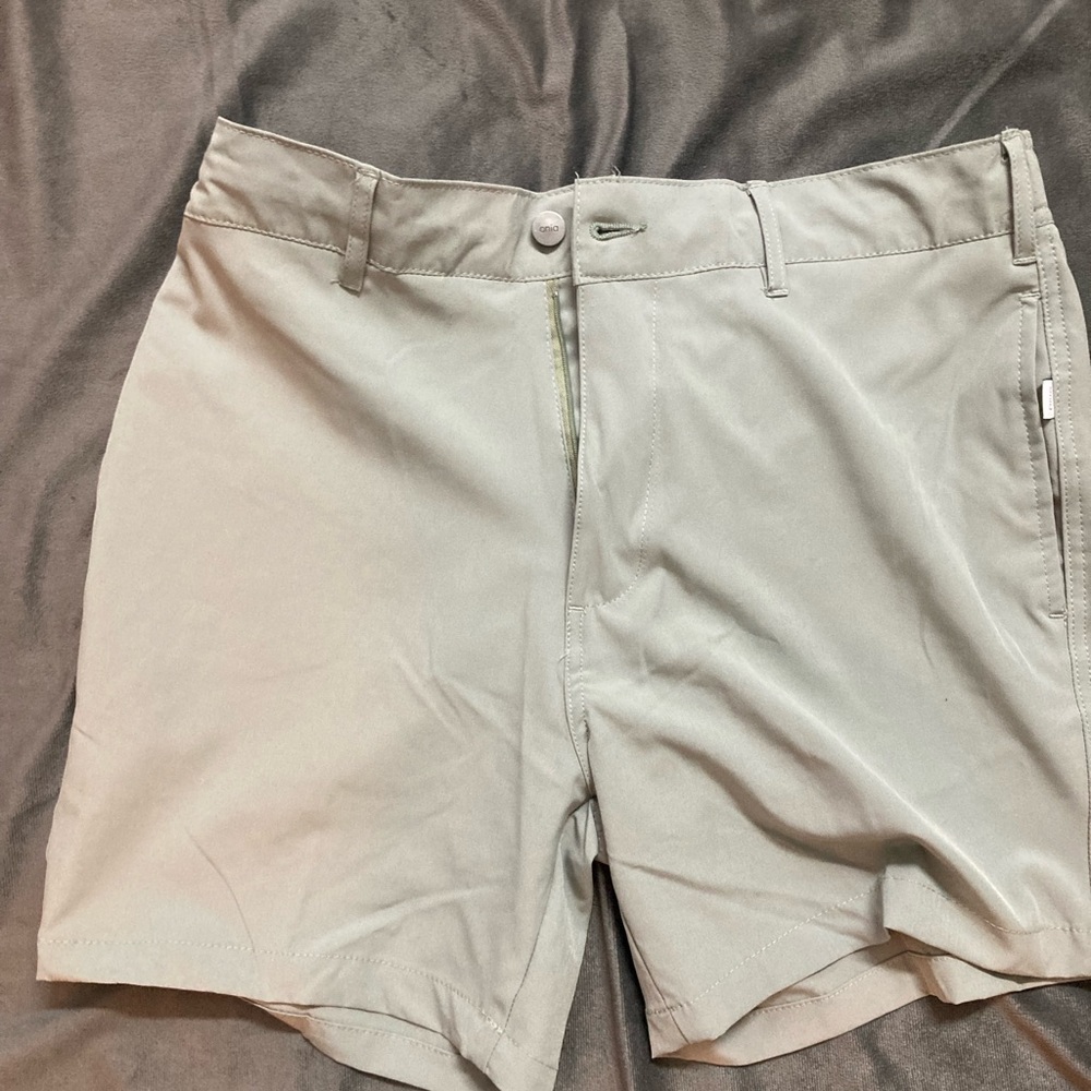 Olive Green Stretch Shorts